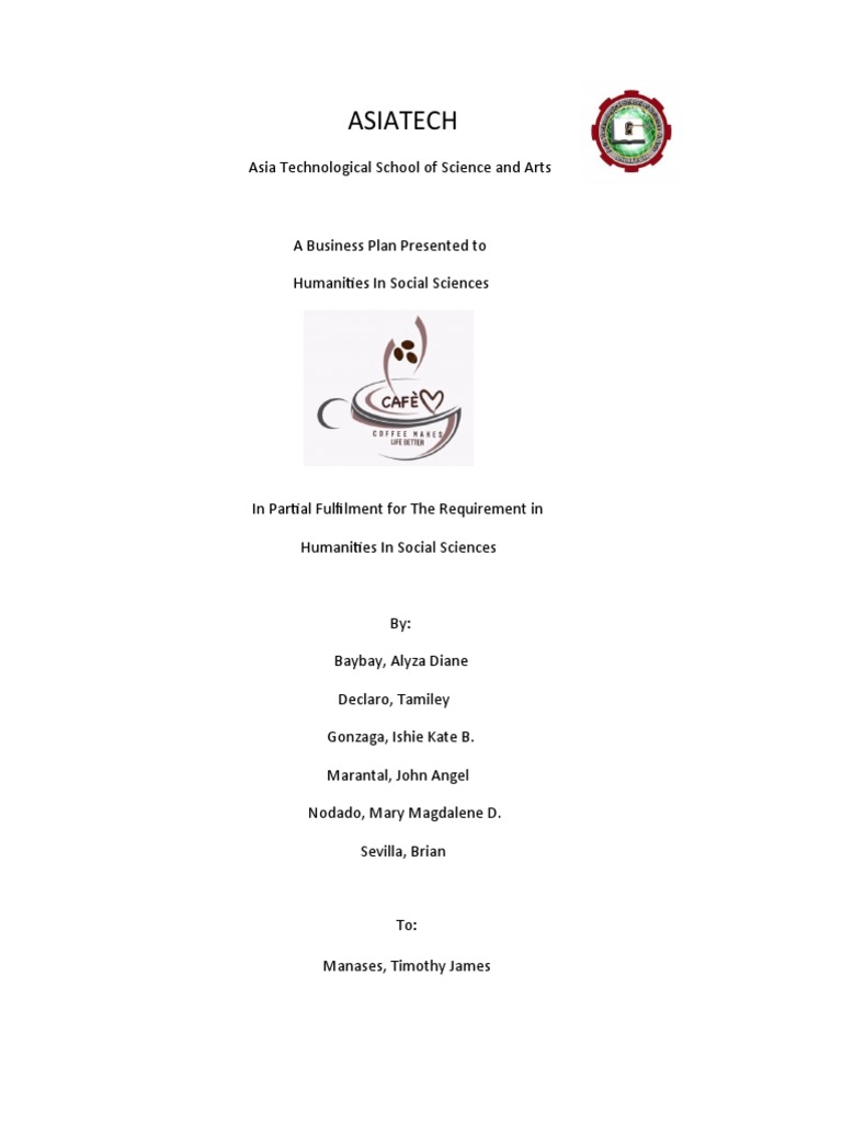 A Business Plan for "The Most Comfortable and Instagrammable Coffee