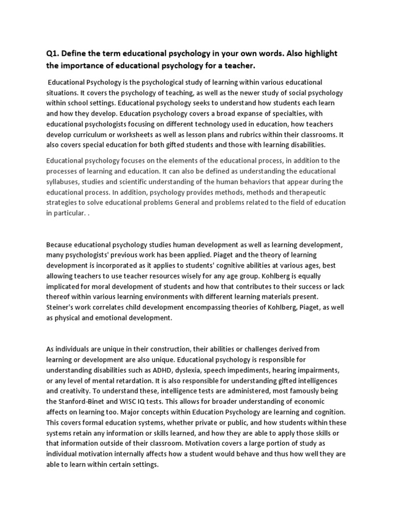 WHAT IS EDUCATIONAL PSYCHOLOGY PDF DOWNLOAD visual data 5