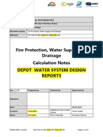 Depot Water System Design Reports