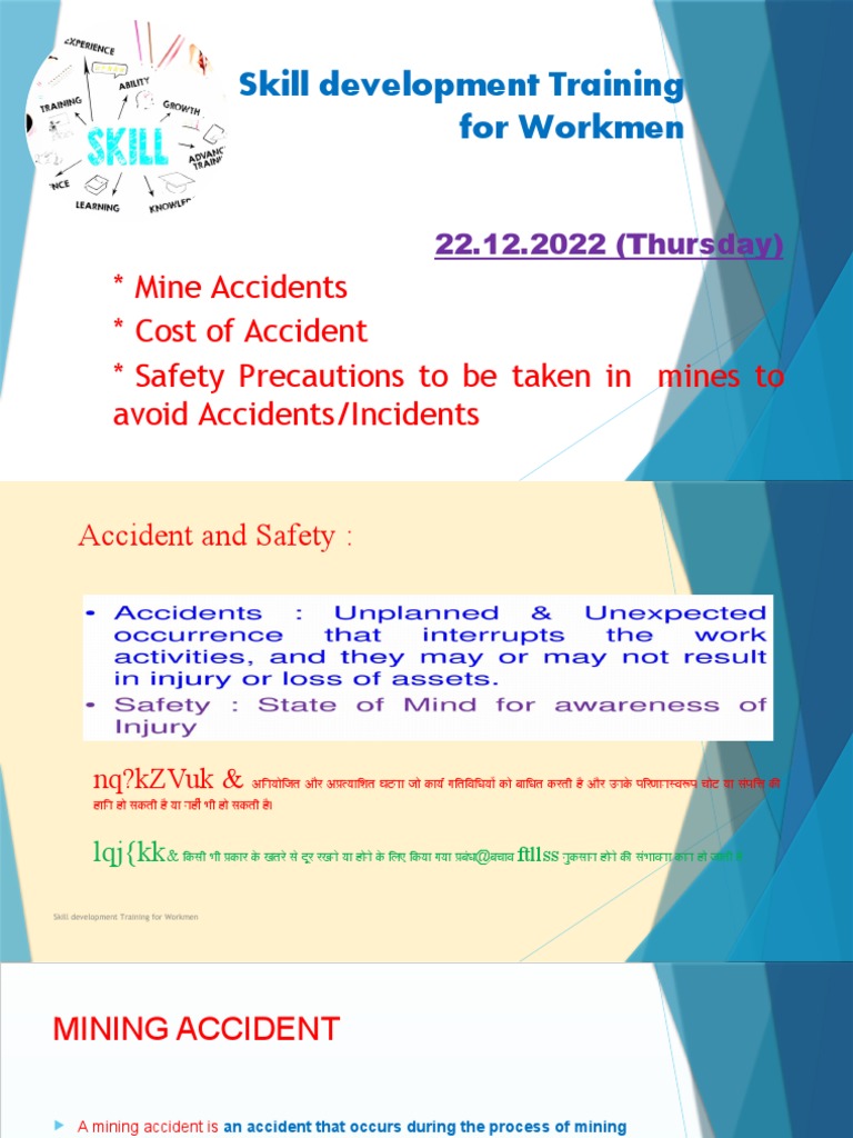 MIne Accidents, Cost of Accident, Safety Precautions To Be Taken in