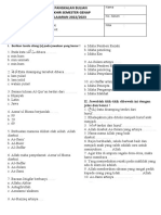 PAI SD NEGERI PANGKALAN BULIAN KELAS 2 SEMESTER GENAP 2022