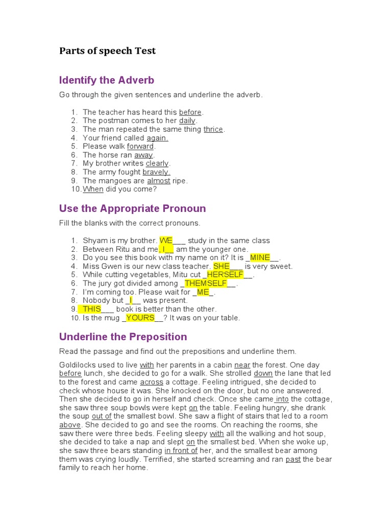 parts-of-speech-test-pdf
