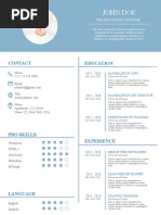 Santorini Resume Template