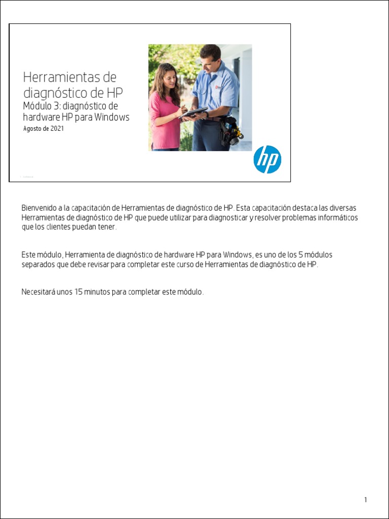 Diagnóstico de Hardware HP para Windows | PDF | Microsoft Windows | Bios