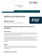 POLÍTICA DE PRIVACIDAD - Fidel Gutierrez Abogado en Caracas Venezuela