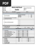 Machine Maintenance Log Book Format | PDF