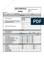 Machine Health Record Checklist PDF