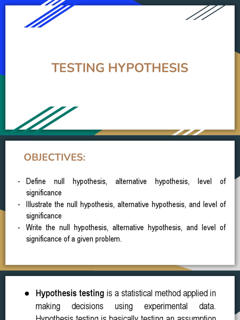 Hypothesis Testing Guide | PDF | Statistical Significance | Hypothesis