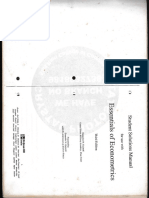 Student Solution Manual Essentials of Econometrics PDF