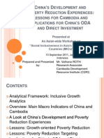 PRC's Poverty Reduction Success: Implications For Cambodia and For PRC's Development Assistance (Presentation)