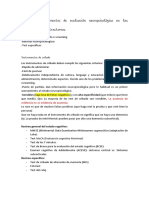 Instrumentos evaluación neuropsicológica demencias