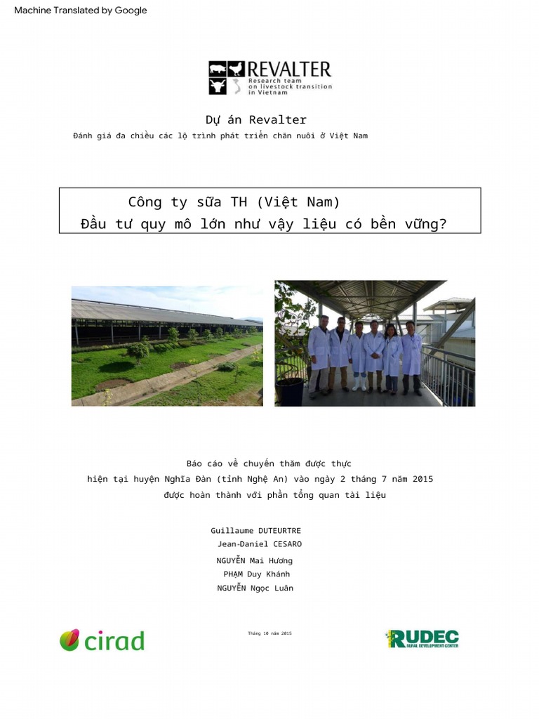 The TH True Milk Company Visit | PDF
