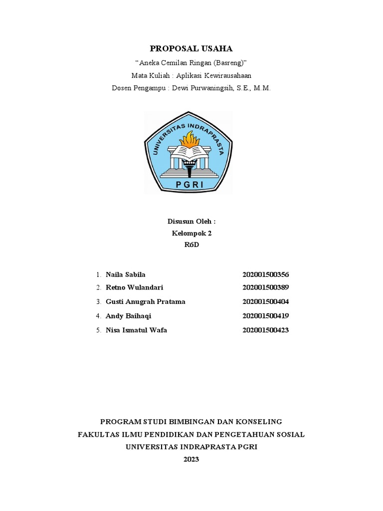Kelompok 2 - Proposal Usaha | PDF
