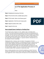 Construction Methodology For Epoxy Flooring