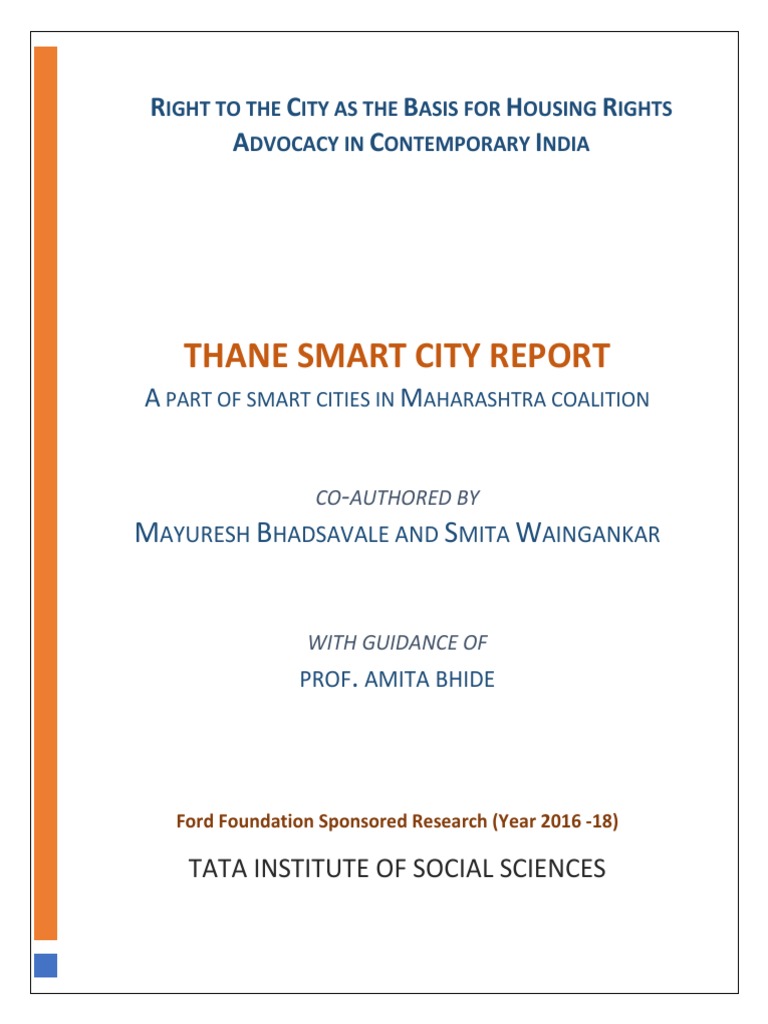Thane Smart City Development Report | PDF | Mumbai | Economies