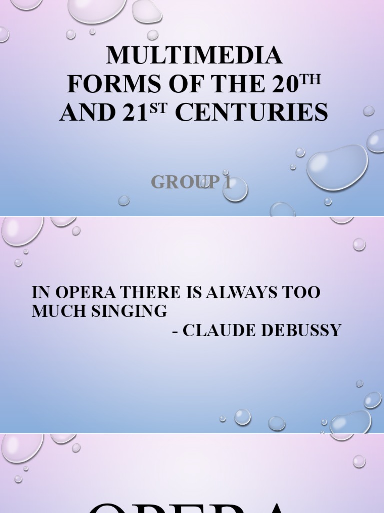 Multimedia Forms of The 20th and 21st Centuries 1 | PDF