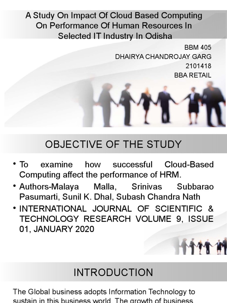 Cloud's Impact on Odisha IT HR | PDF | Cloud Computing | Software As A ...