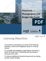 Financial Management and Budgeting for Events