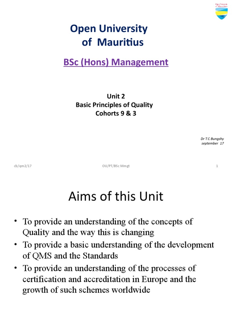 Basic Principles of Quality Management | PDF | Quality Assurance ...