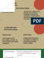 Psychológia - Zhrňujúca Prezentácia PDF