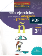 120 Ejercicios Ortogtafia y Gramatica Santillana 3Ã Âº Primaria PDF