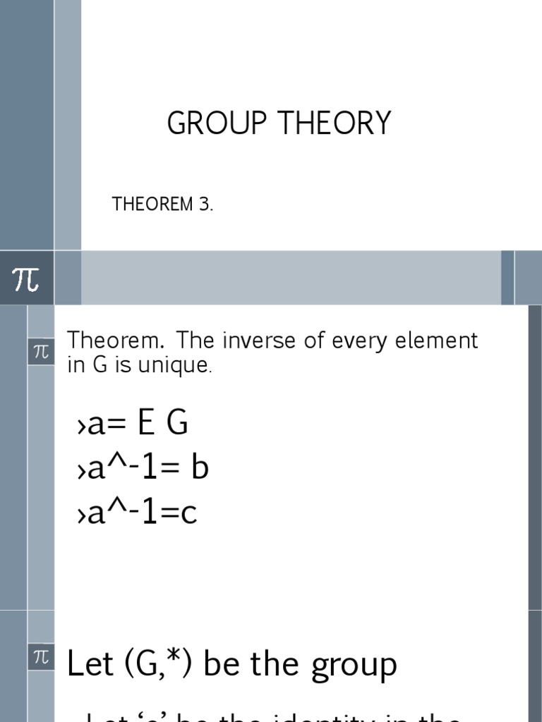 Group Theory | PDF