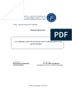 La relation entre la structure de l’actionnariat et la performanceR131706259 Bouzekri Abdedmoghit