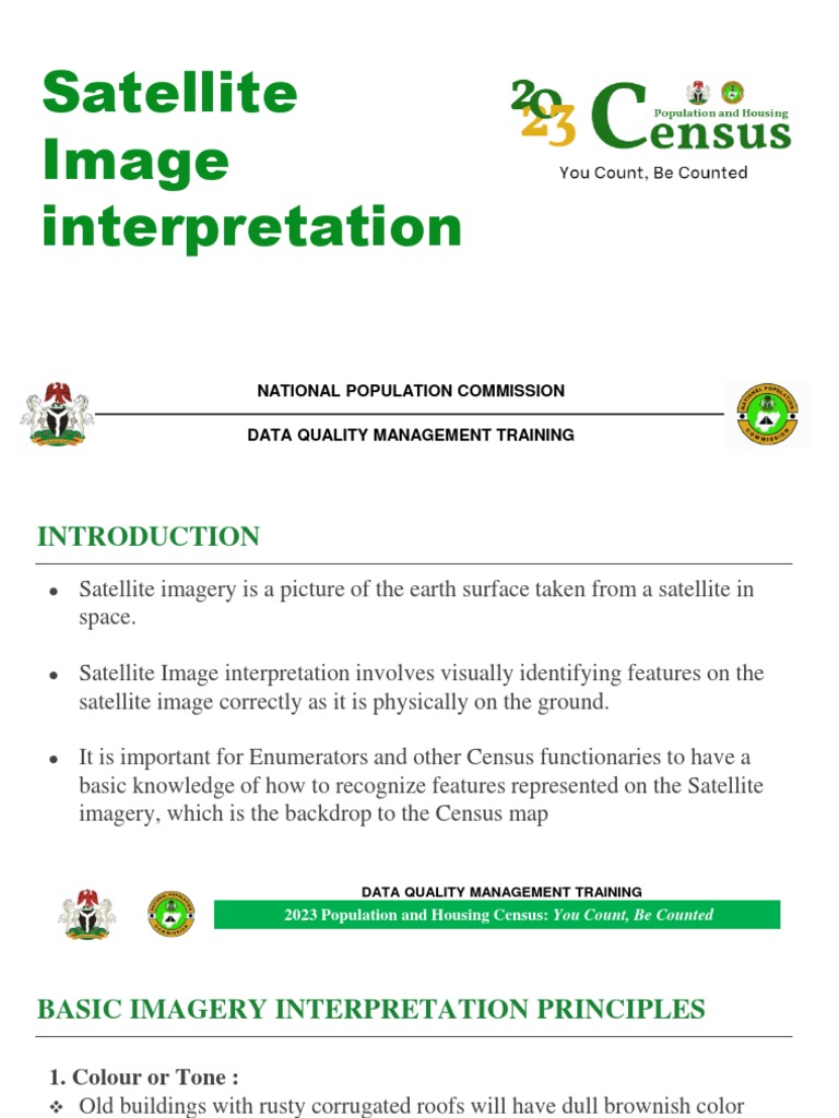 SLIDE 6 - 3 - Satellite Image Interpretation | PDF | Census | Satellite ...