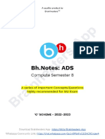 ADS SEM8 Com BH Sample Notes