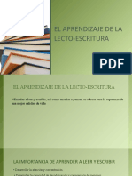 Aprendizaje de La Lecto-Escritura