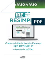 Guía Paso A Paso - Inscripción en El IRE RESIMPLE PDF