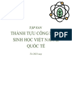 Thành Tựu Công Nghệ Sinh Học Việt Nam & Quốc Tế