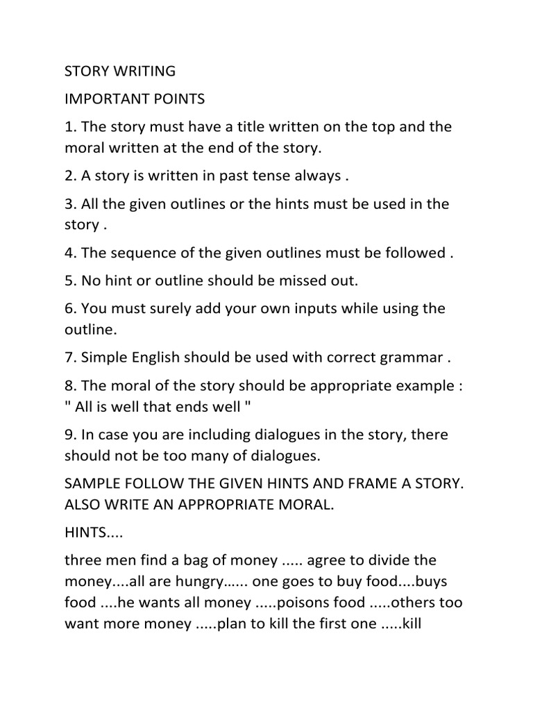Story Writing | PDF