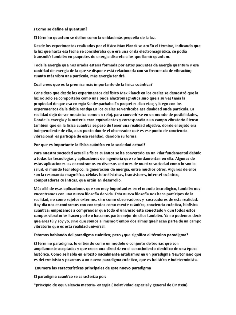 Como se define el quantum pdf mec nica cu ntica paradigma