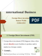 21106A1012 - International Businessb - FDI