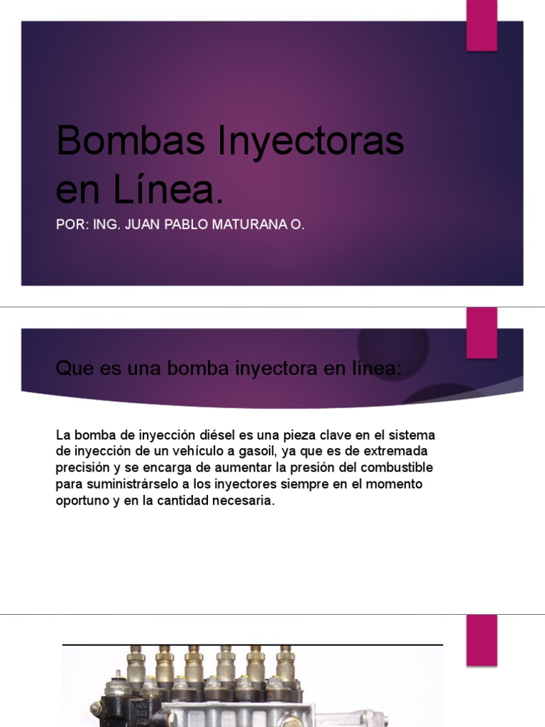 Bombas Inyectoras en Línea. | PDF