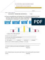 Avaliação Trimestral de Matemática