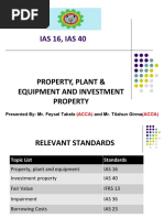 IAS 16 PPE and IAS 40