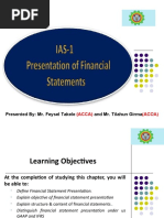 Ias 1 Presentation of Financial Statements