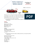 Fall 2021 - PHY101 - 1 - SOLUTION PDF