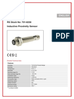 Inductive Proximity Sensor: RS Stock No: 701-8238