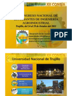 Xii Congreso Nacional de Estudiantes de Ingeniería Agroindustrial