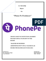 PhonePe Internship Report on Company Profile