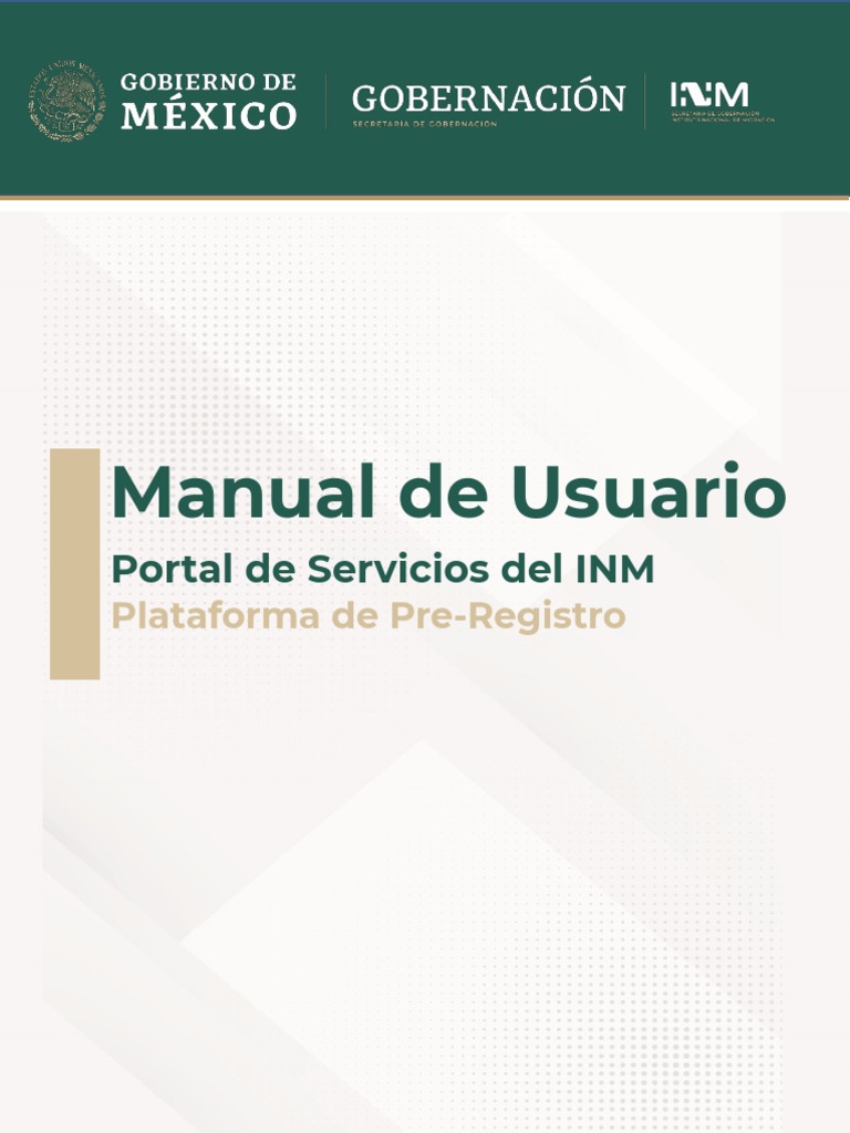 Manual de Pre-Registro INM para Colombianos | PDF | Contraseña ...