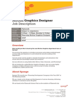 Motion Graphic Designer Job Description PDF