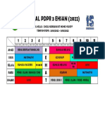 Jadual PDPR 3 EHSAN 2022