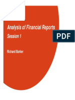 Analysis of Financial Reports Session 1