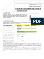 Tumores del tracto digestivo alto y páncreas: Patología de los tumores esofágicos