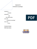 PSY-101 Assignment on Perception