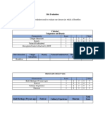 Site Evaluation